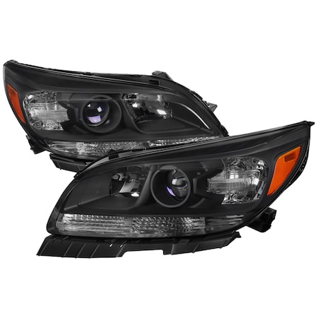Spec-D Tuning 13-15 Chevy Malibu Oe Style Projector Headlights- Black 2LHP-MBU13JM-GO